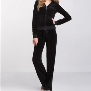 Black Juicy Velour Jumpsuit